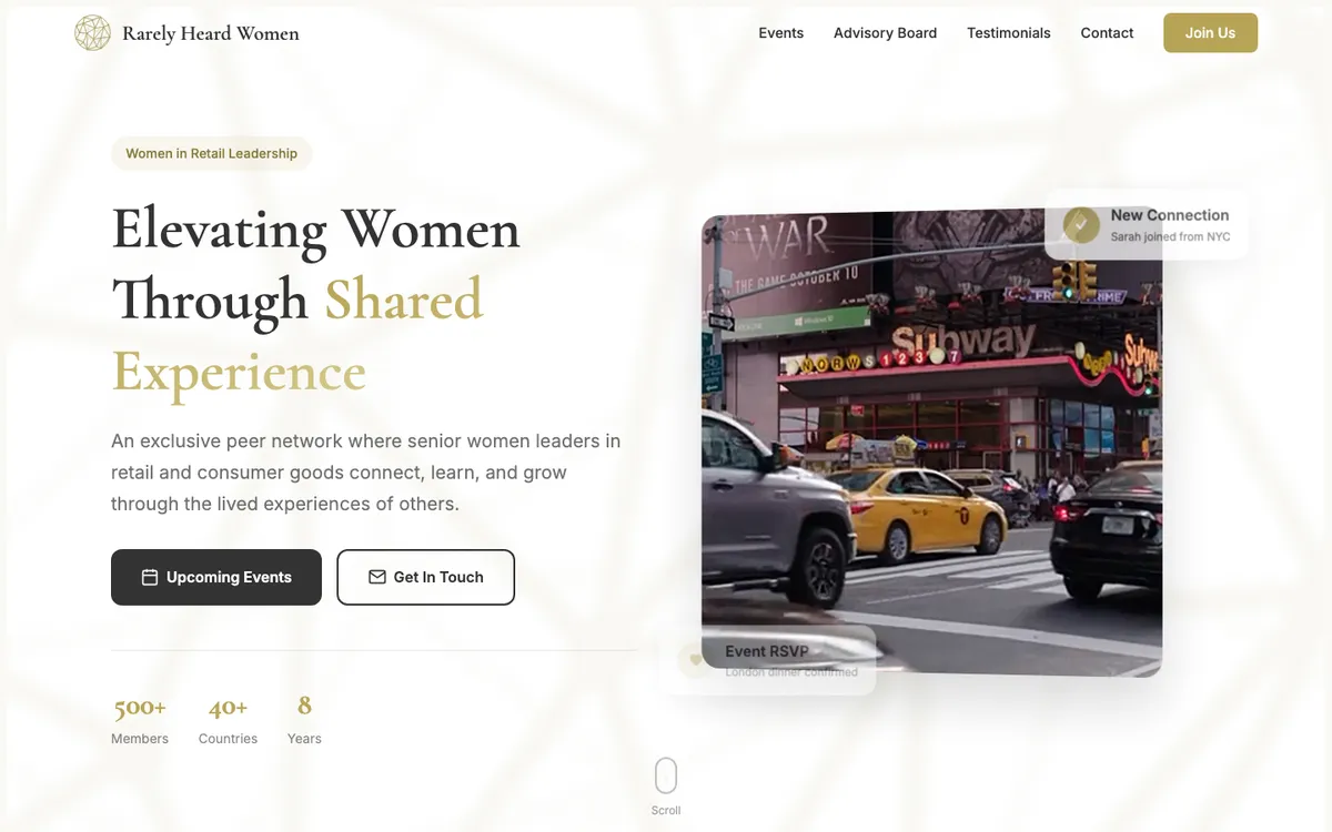 Rarely Heard Women website